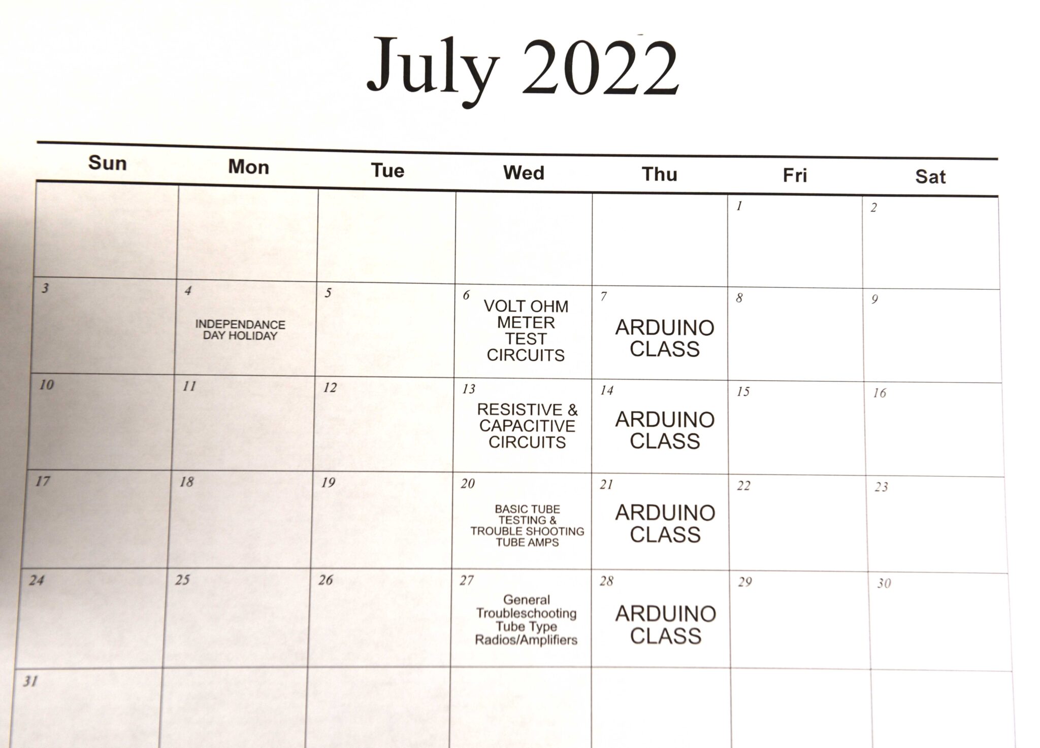 2022 July Calendar DSC_3162